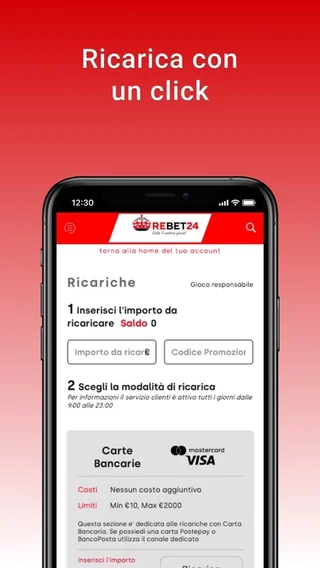 Rebet 24 App — mockup smartphone